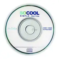 在飛比找蝦皮商城優惠-SOCOOL 8cm CD-R 24X 210MB/24MI