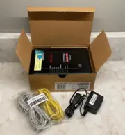 NETGEAR FRONTIER DSL Modem with WiFi ADSL2 + Router Model D2200D-1FRNAS W/ACC.