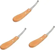 BUGUUYO 3 Pcs Horse Hoof Trimmer Lightweight Curved Handle Time-Saving Wide Range Use