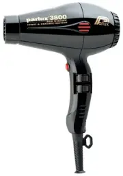 Parlux 3800 Ceramic & Ionic Hair Dryer 2100W - Black
