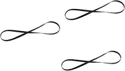 OSALADI 3pcs Replacement Phonograph Record Player Belt 40cm Long Rubber Belt for Turntable