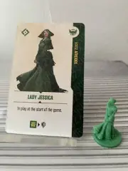 Dune War for Arrakis Board Game CMON Kickstarter Lady Jessica + Card Mini Figure