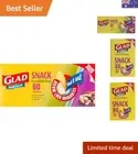 Snap Lock Resealable Mini Snack Bags, BPA Free, Microwave & Freezer Safe, 60 ...