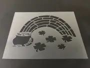 St. Patrick's Day #6 Stencil 10mm or 7mm Thick, 4 leaf clover, Leprechaun, Beer