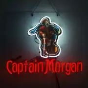 Captain Morgan Rum Acrylic 20"x16" Neon Sign Lamp Light With Dimmer