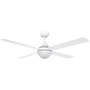 Stradbroke DC Ceiling Fan 52" With E27 Light Matt White - 20491201