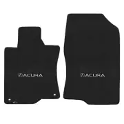 Lloyd - Velourtex Ebony Front Mats For 2009-2014 Acura TSX w/ Acura & A Logo