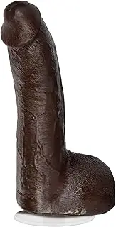 Doc Johnson Signature Series - Mr. Marcus' - 9 Inch Realistic FIRMSKYN Dildo with Removable Vac-U-Lock Suction Cup - F-Machine & Harness Compatible Base - for Adults Only, Chocolate