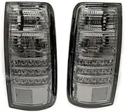 Rear Brake Tail Light Assembly Compatible for Toyota Land Cruiser FJ80 LC80 FZJ80 1991-1997 Reflector Warning Lamp Car Accessories(Silver)