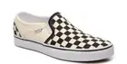 Vans Asher Women's Black & Off White Checkerboard Slip-On Skate Shoes Size 6 New