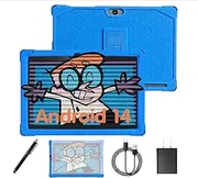 10.1 Inch Android 14 Kids Tablet with Case & Stylus - 6GB RAM 32GB Storage | KIDOZ Preloaded Learning Apps for Ages 3-12 | 5000mAh Battery GMS Certified WiFi Tablet for Toddlers & Children