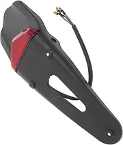 SWOOMEY Motorcycle Tail Light Modified High Driving Taillights Mudguard LED Safety Warning Motocross Large Dirt Bike Tail Light Tail Light Assembly Running Light Rear Light Plastic Black
