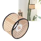 HG Rattan Lamp Shade Universal Rattan Woven Lampshade Lamp Cover For E27 E14