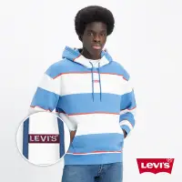 在飛比找Yahoo奇摩購物中心優惠-Levis 男款 寬鬆版刷毛帽T / 迷你方形徽章Logo 