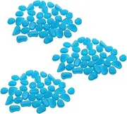 BESPORTBLE Glow in The Dark Fish Tank Decor 200pcs Dark Pebbles Aquarium Stones Resin Rocks for Fairy Gardens Landscape