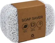 8 Pack White Soap Saver Holder for Bar Soap Draining Lift Pad 2.9" X 4.5" PVC No
