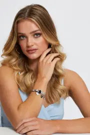 Black Charm Bracelet - Size ONE, Women's Bangle/bracelet