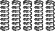 uxcell 5Pcs Compression Spring, 5mm OD, 0.8mm Wire Size, 15mm Free Length, Spring Steel Construction Extended Mechanical Compression Springs for Shop and Home Repairs, Silver Tone