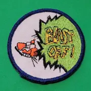Vintage BLAST OFF Snowmobile Patch Rupp Riders