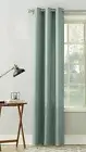 No.918 Sora 63-Inch Grommet Light Filtering Window Curtain Panel in Aqua, NEW
