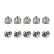 40Pcs M5x5mm Internal Hex Socket Set Grub Screws Cone Point 304 Steel Screw