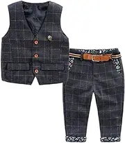 [TAOJIAN] Baby Vintage Style and Wedding Tuxedo Waistcoat Outfit Suit