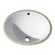 Avanity CUM16 White 16" Undermount Bathroom Sink With Overflow