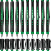 Stabilo Black Rollerball Pens Medium (Green) [Box 10]