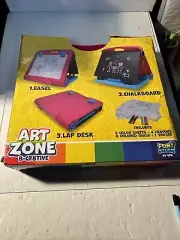 Easel For Kids. Art Zone Table Top Easel For Kids. Chalkboard, Whiteboard.