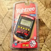 Yahtzee Handheld Electronic Game 1999 Clear Milton Bradley Hasbro Sealed NEW!!