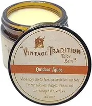Vintage Tradition Outdoor Spice Tallow Balm, 100% Grass-Fed, 2 Fl Oz"The Whole Food of Skin Care"