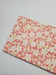 Fig Tree Fabric Aloha Girl Moda Floral Peach Cotton Sew Quilt OOP FAT QUARTER