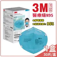 在飛比找蝦皮購物優惠-3M N95 9132 頭帶式醫療口罩 30片/1盒 舒適型