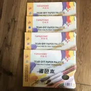 4 X 36 Sheets Tear off Palette Pad Mixing Paper For Oil/acrylic/watercolor Paint