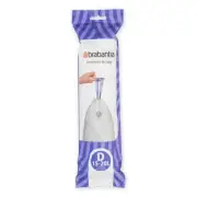 New Brabantia Smartfix Pedal Bin Liner - Code D (15/20 Litre) 20 Bags