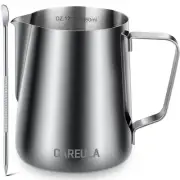12oz Stainless Steel Milk Frothing Pitcher with Art Pen Barista Tools