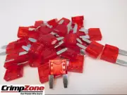 10 AMP Mini ATM AUTOMOTIVE FUSE - CAR FUSE - RED - 5 PCS