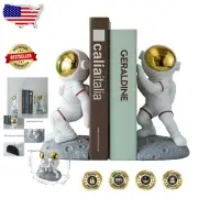 Stylish Resin Space-Themed Bookends - Secure Your Books with Fun Design