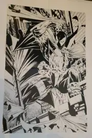 Spawn Poster #20 Black and White by Todd McFarlane