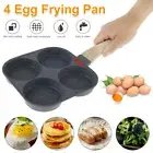 Egg Frying Pan Aluminum 4 Holes Egg Frying Pan Nonstick Mini Egg Cooker ♨♨Ö