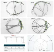 20PCS Fishing Leader Wire Rigs Guff Rigs Trace with Swivels Snaps Lure 2-5 Arms