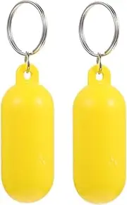 ibasenice 2pcs Floating Key Holder Outdoor Keychain Durable Keychain for Water Sports Bright Color Key Storage for Boating Fishing Swimming Surfing