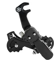 Hanger Mount Derailleur, Speed Adjust Tool for 6 7 Speed, Aluminum Alloy 6 7 Gear Shifter, Silent Resin Guide Wheel, Ideal for Road Cycling, Smooth Shifting Enhanced Performance