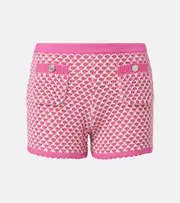 [Versace] Versace Crochet cotton-blend shorts AU 12 pink