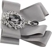 [Healvian] Men's Collar Brooch Vintage Accessories Wedding Party Pre-tied Bow Neck Tie Men Women Brooches Lapel Tie Corsage Polyester Cotton