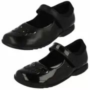 Girls Clarks Trixi Rose Light Up School Shoes