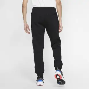 【NIKE 耐吉】長褲 NSW Club Fleece Pants 男款 運動休閒 縮口褲 微起絨 穿搭 黑 白(BV2738-010)