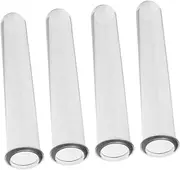 Outanaya 4Pcs Floral Water Tubes for Flower Arrangements Plastic Vials for Plant Propagation Stylish Hydroponic Test Tube Planter Easy Upkeep Root Monitoring for Home Decor