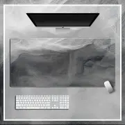 ANYMOB Mouse Pad Black White 400X800X2MM Art Design Computer Desk Keyboard Carpet Pad