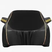 Car Cover for Holden Commodore |Custom Outdoor Full car Cover,with Reflective Strip car Cover dust-Proof and Scratch-Proof Rainproof Snowproof Breathable car Cover，with Door Zipper(Black)